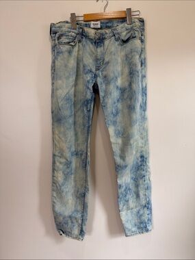Hudson Jeans Nico Midrise Light Blue Acid Wash Skinny Jeans